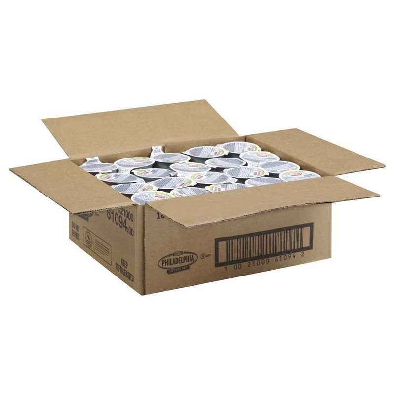 Kraft Philadelphia Lite Cream Cheese Cups (100 Pack)