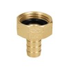 Truper CF-1/2B, Conector sencillo 1/2", hembra, de latón maquinado