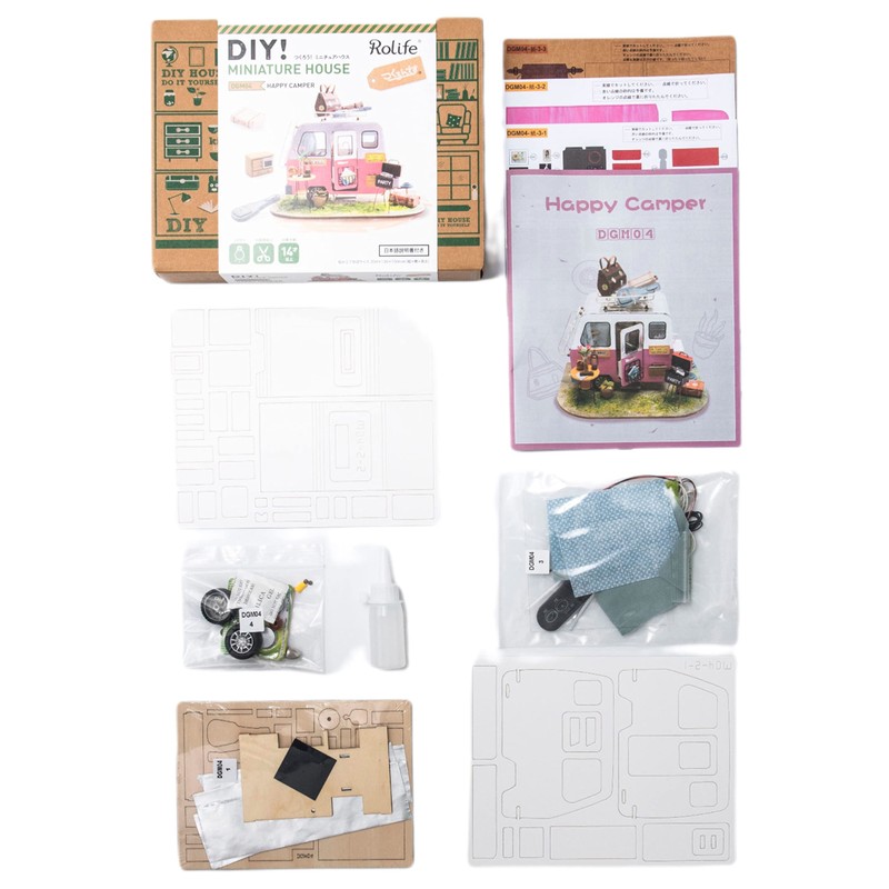 Dokurundo ® Robotime DIY Miniature House DGM Series (DGM04 Camping