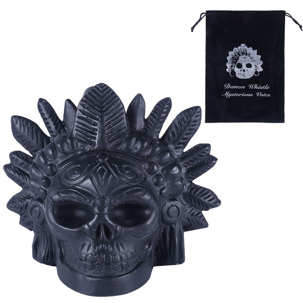 BOXOB Aztec Death Whistle, Authentic Human Sound Screaming Skull Aztec