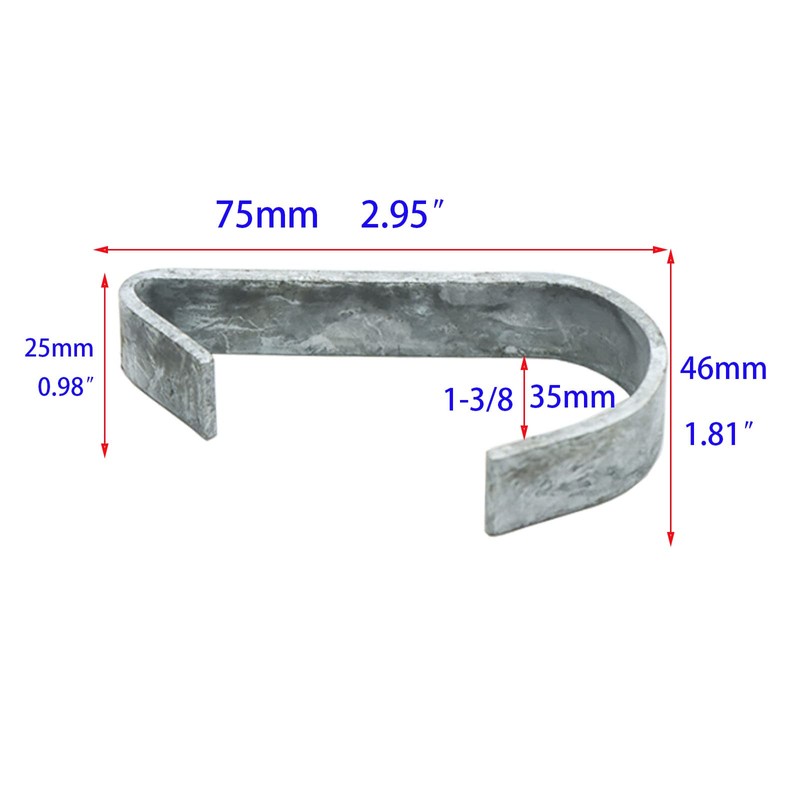 1-3/8”Chain Link Fence Gate Clips, Kennel Panel Clip Bands, Chain