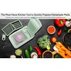Brieftons QuickPush Food Chopper: Vegetable Dicer Slicer, Onion Cutter, 3
