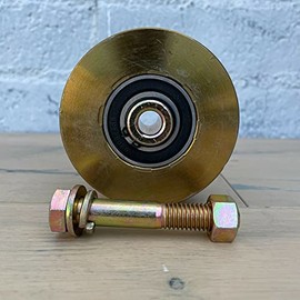 V Groove Sliding Gate Wheel Solid 4 inch Steel Caster Roller | 2 Units