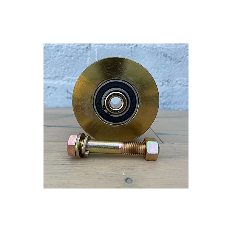 V Groove Sliding Gate Wheel Solid 4 inch Steel Caster