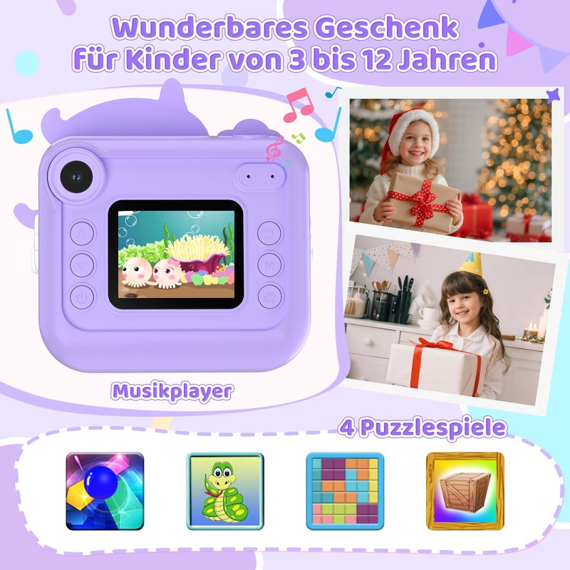 Fippesax Instant Camera Children
