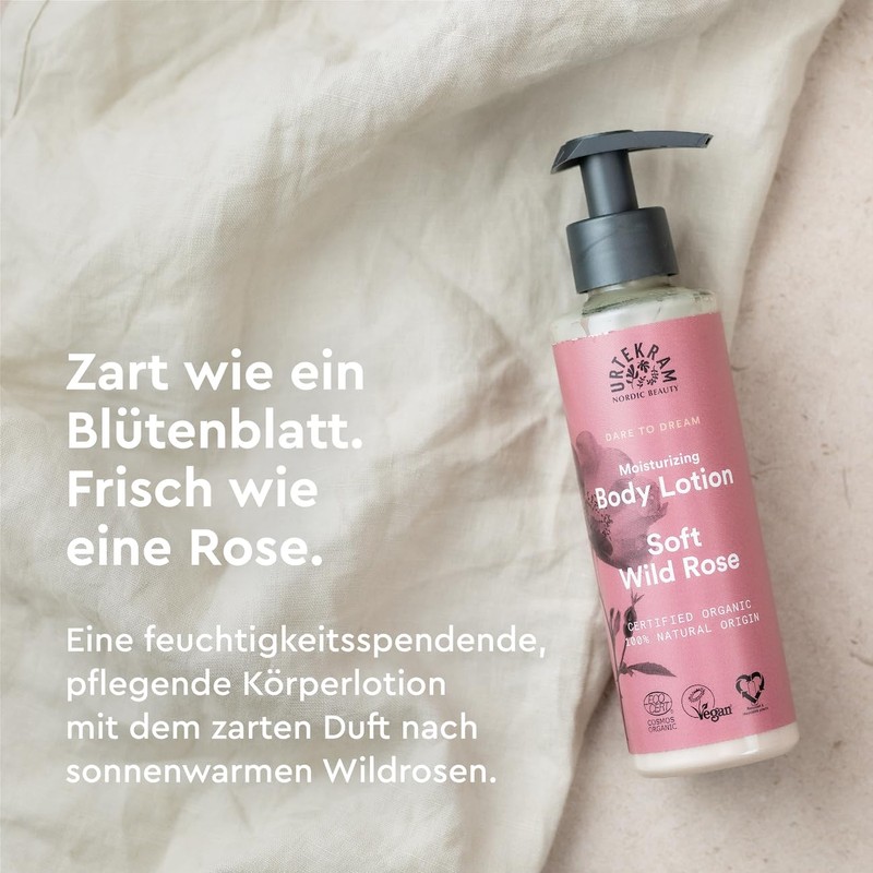 Urtekram Organic Body Lotion - Soft Wild Rose Moisturising Body