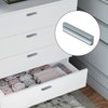 HonGien 10 Pack Grey Kitchen Drawer Handles, Flat Cabinet Handles,