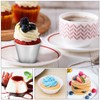 ABOOFAN 8 Pcs Pudding Molds Aluminum Baking Cups Cupcake Mould