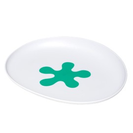 doddl Baby and Toddler Plate, Non-Breakable, Non-Slip, Dishwasher Safe, Helps Kids Learn to Use A Plate (Aqua)