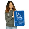 Brimar - 12" x 18" - Handicapped Parking Van Accessible
