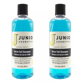JUNIO COSMETICS 2 Shampoos Cola De Caballo Sin Sal Ni Parabenos ,crecimiento