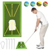 Golf Swing Detection Mat with 4 Traning Balls