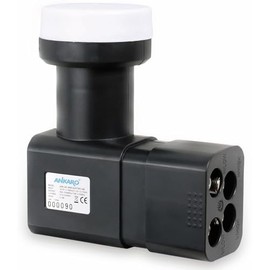 Ankaro LNC 4000 Quattro Premium with Extendible Weather Protection, LTE Protectet, 3D, 4K and UHD Ready (for Connection to Multiswitch)