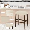 NeColorLife Rectangle Bar Stool Covers,Stretch Waterproof Saddle Seat Covers for