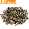 100pcs Carbon Steel SAE Rivet Nuts 1/4-20 Threaded Rivet Insert