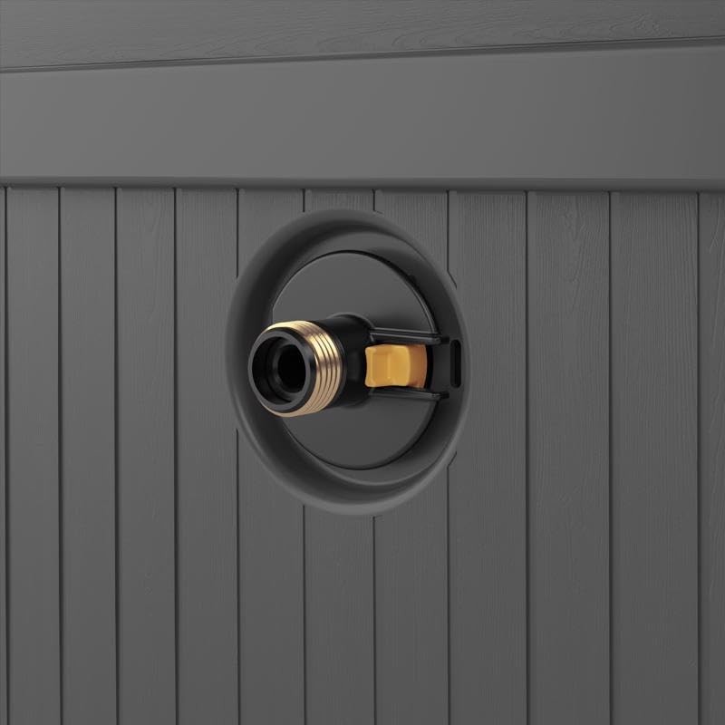 Suncast Smart Trak 225 ft. Gray Retractable Free Standing Hideaway