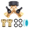 2-Way Y-Splitter 3/4 Inch Off, for Two Inlet Hoses or