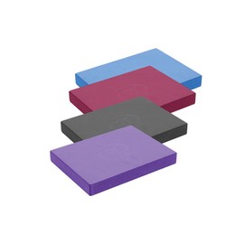 Fitness Mad Pilates Head Block, 25mm x 150mm x 205mm, Eco Friendly Yoga Block, High Density EVA Non Slip Block for Pilates, Yoga and Home Workouts