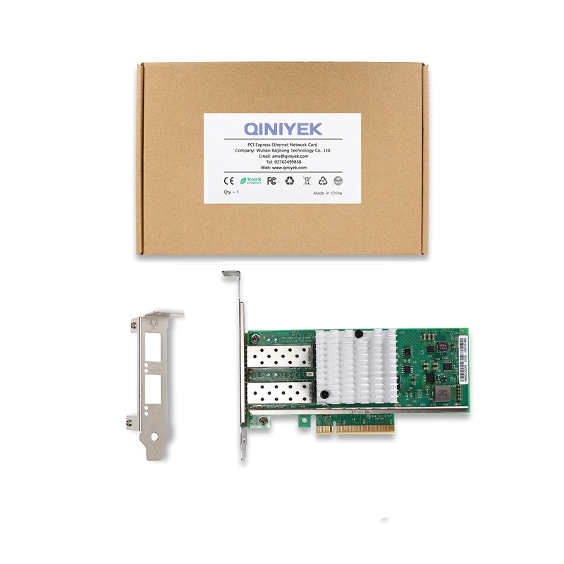 10 GB Network Card PCI-E NIC, Dual SFP+ Port, with