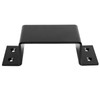 heneng 4 Pcs Black Closed Bar Holder for Door Barricade,