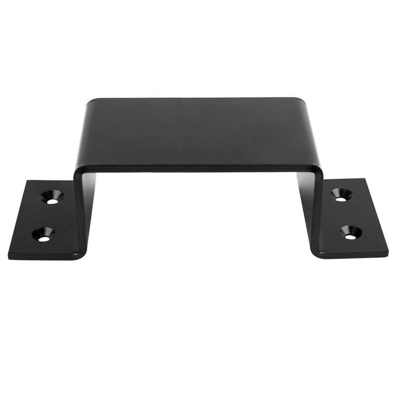 heneng 4 Pcs Black Closed Bar Holder for Door Barricade,