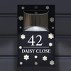 Custom Signs Solar Illuminated Modern Anthracite House Number Sign 24cm