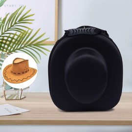 Cbhfmljd Hat Box Organizer, Panama Hat Carrier For Women Men Storage Large Hat Travel Case, Cowboy Hat Organizer Hat Case For Travel Dustproof Crush-proof Adjustable Shoulder Strap Travel Cap Boxes
