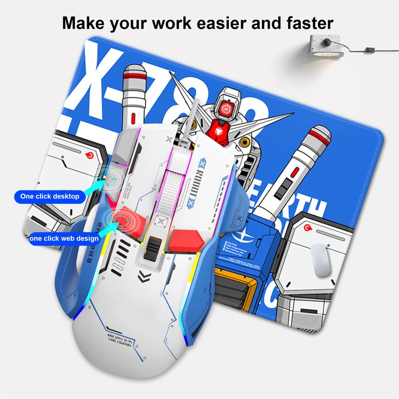 Wired Mechanical Mouse Macro Programming RGB Light Mouse 12800 DPI