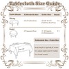 IBEQUEM Cotton Linen Table Cloth, Rectangular Stitching Tassel Tablecloth, Wrinkle