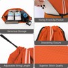 JOYNYON Mochila con cordón resistente al agua (naranja), Naranja, Large,