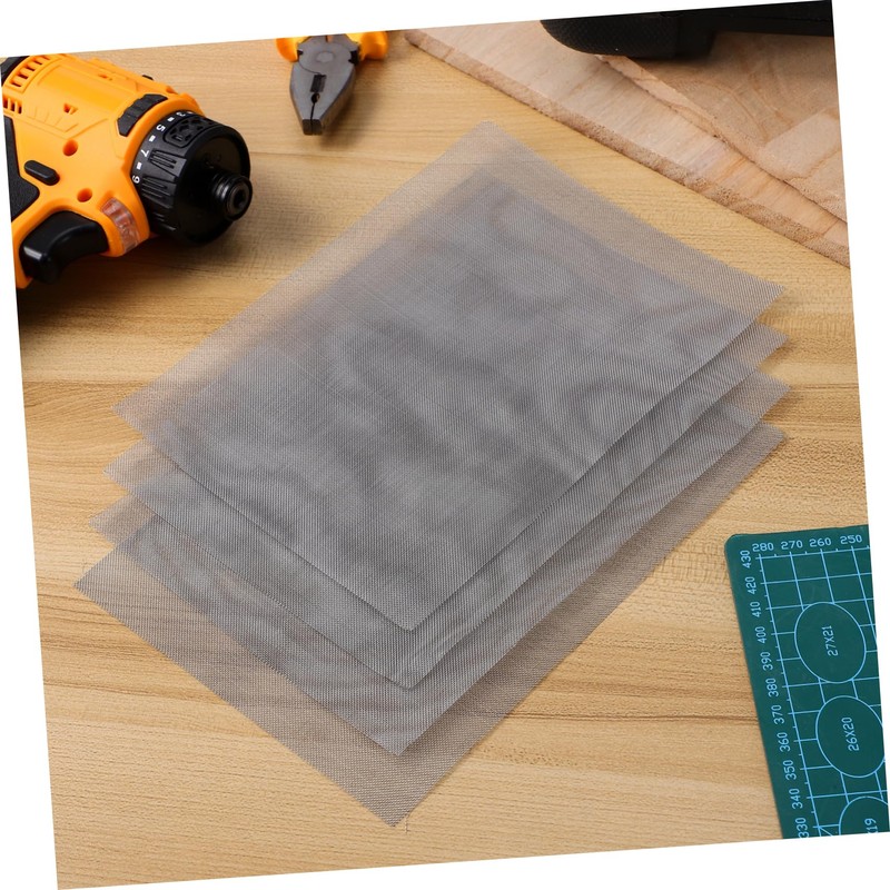 KONTONTY 5pcs Stainless Steel Welding Mesh Wire Screen for Automotive