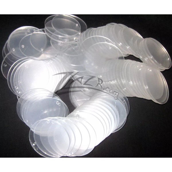 ZLazr.com 20 2-1/2"x1/8" Acrylic Cut LARGE Circle Disc Keychain hole