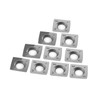 Cortadores cuadrados de carburo 14mm-R150, 10 unidades