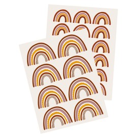 Y004 Rainbow Wall Sticker/Tattoo for Children's Room/Baby’s Room Earthtones