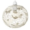 Modern Cream Wire Frame Globe Ceiling Pendant Light Shade with