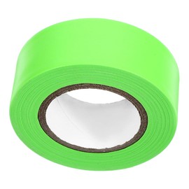 UKCOCO Green Fluorescent Tape: 2.5 cm × 30 m Green Flagging Tape - Waterproof WarningTapes for Marking Areas - Stage Supplies,Stairs,Wall,Ceiling