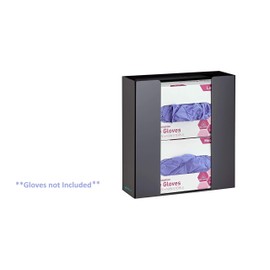 Adir Glove Holder For Wall Mount Holds A Double Box Capacity, Used As Medical Rubber Gloves, Tissue Dispenser For Quick Access In Your Garage, Home, Office, Hospitals, Restaurant (Acrylic)