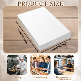 LECEHIVO 150 Pcs Filter Paper Food Fryer Filter Sheets for Oil Filtration Restaurant, Truck, Stand (19.3 x 16.1 Inch)