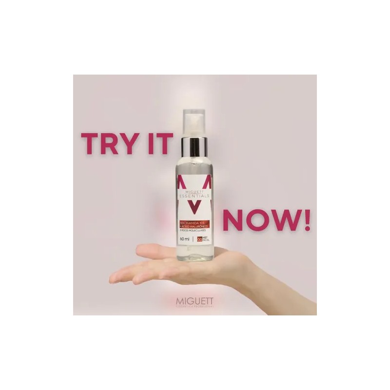 Mist Facial Niacinamida 10% + Ácido Hialurónico Miguett 60ml Todo
