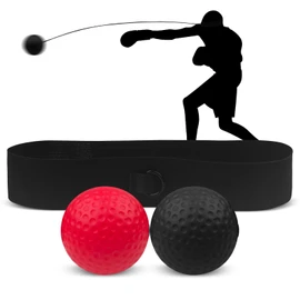 Rseuphiee Boxing Reflex Ball, Boxing Training Ball, 2 Different Boxing Balls, 1 Adjustable Headband, Boxing Training Equipment for Reaction, Agility, Punch Speed, Fighting Ability
