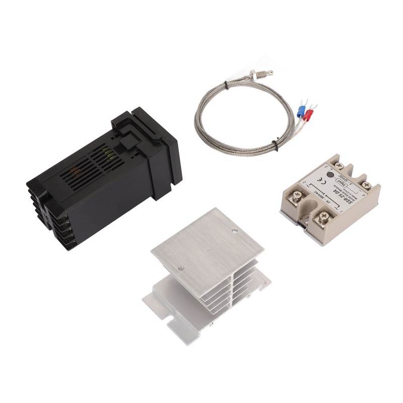 4PCS Digital PID Thermostat Quick Response Temperature Controller with Thermocouple