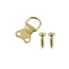 Thingymabob Large Brass D-Ring Picture Hangers with Screws, Set of