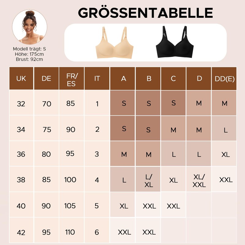 INNERSY Nursing Bra Without Underwire Seamless Pregnancy Bra Comfortable with