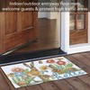 Counterart Garden Bunnies Indoor/Outdoor Entryway Floor Mat Manufactured in The