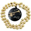Jazz Medallion Mardi Gras Bead Necklace Cajun New Orleans Louisiana