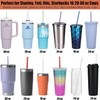 ALINK 10 Pieces 10.5 Inch Reusable Plastic Straws without BPA,