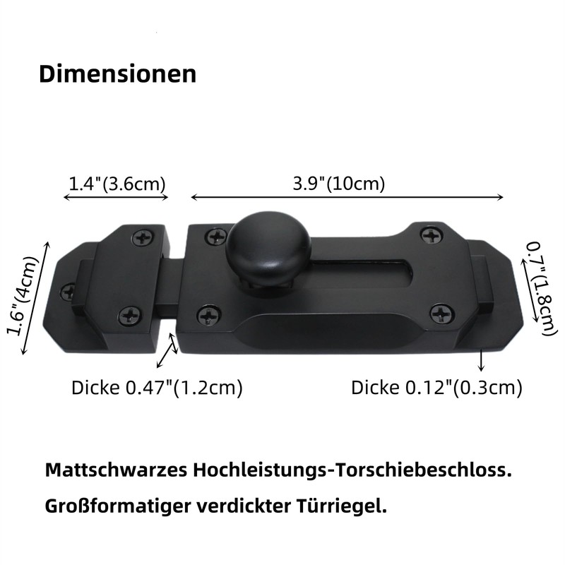 Sliding Barrel Bolt Door Lock Heavy Duty Thickened Enhanced,Bilyglewarwof Door