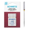 Schmetz 25 Sewing Machine Needles, Leather, Size 110/18, Flat Shank