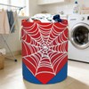 Red Spider Web Laundry Hamper - 58L Collapsible Waterproof Large