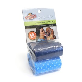 Spotty Biodegradable Dog Poop Bags, 60ct Refills, Polka Dot Design